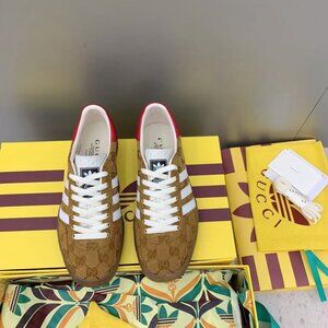 Adidas x Gucci Gazelle Sneaker Tan Monogram Wom